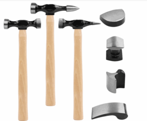 7 Piece Auto Body Repair Kit, Auto Body Tools, Auto Body Repair Tools with Carbon Steel Hammer Heads
