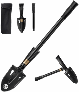 Shovels for Digging, Camping Shovel, Portable Shovel for Gardening, Digging, Metal Detecting, Hiking, Car Emergency - Multifunctional Lightweight Outdoor Shovel