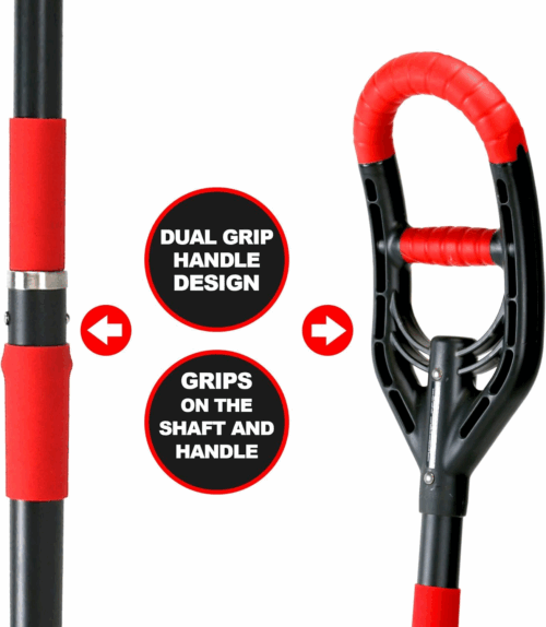Multi-Digger Garden Spade – Reinforced Fibreglass Light Weight Gardening Digging Arrow Head Shovel with Unique Dual Soft AIR Light Grip Technology & Root Saw Stump Cutter. - Image 5
