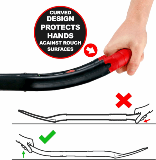 Multi-Digger Garden Spade – Reinforced Fibreglass Light Weight Gardening Digging Arrow Head Shovel with Unique Dual Soft AIR Light Grip Technology & Root Saw Stump Cutter. - Image 9