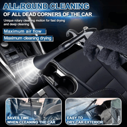 Car Cleaning Gun Detailing Interior Dryer Air Blow Gun, High Pressure Blower Gun, Car Detailing Kit Interior Cleaner, Car Detailing Tools for Car Quickly Blasts Dirt and Dust Works with Air - Image 3