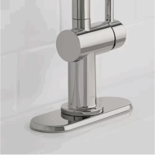 Single Hole Single-Handle Deck Mount High-Arc Bathroom Faucet - Image 4