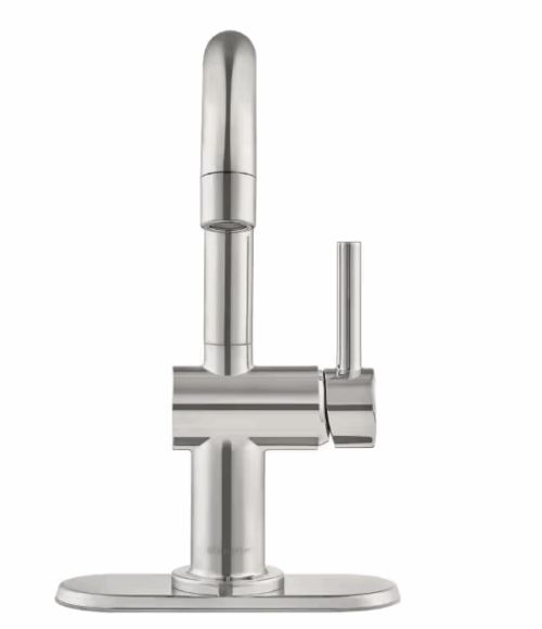 Single Hole Single-Handle Deck Mount High-Arc Bathroom Faucet - Image 5